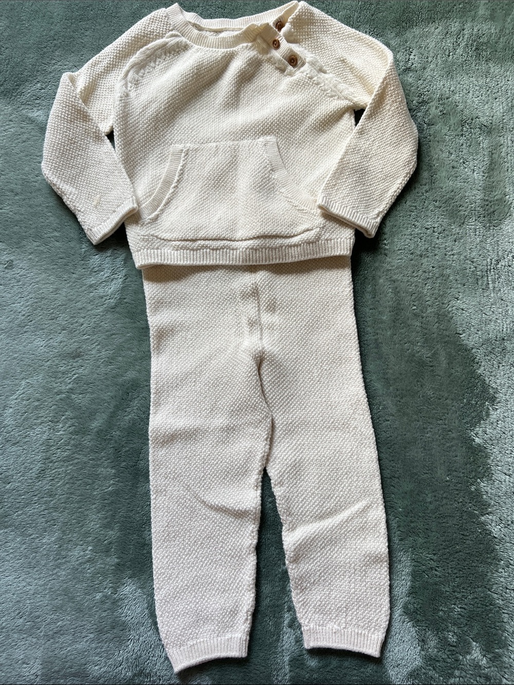 Little planet 🌱Cream Knit Two-Piece Set